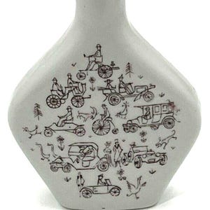 Vintage Escorial Grün Bottle Riemerschmid .05 L Germany Liqueur Porcelain Empty