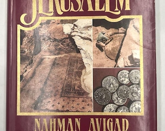 Discovering Jerusalem by Nahman Avigad 1983 1st Edition Hardcover Biblical Archaeology Book Jewish History Antiquities Holy Land