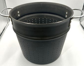 8 QT Pasta Steamer Insert Professional Grade Hard-Anodized Aluminum Replacement Basket 10.25" 8qt