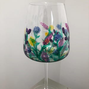 Flower wine glass