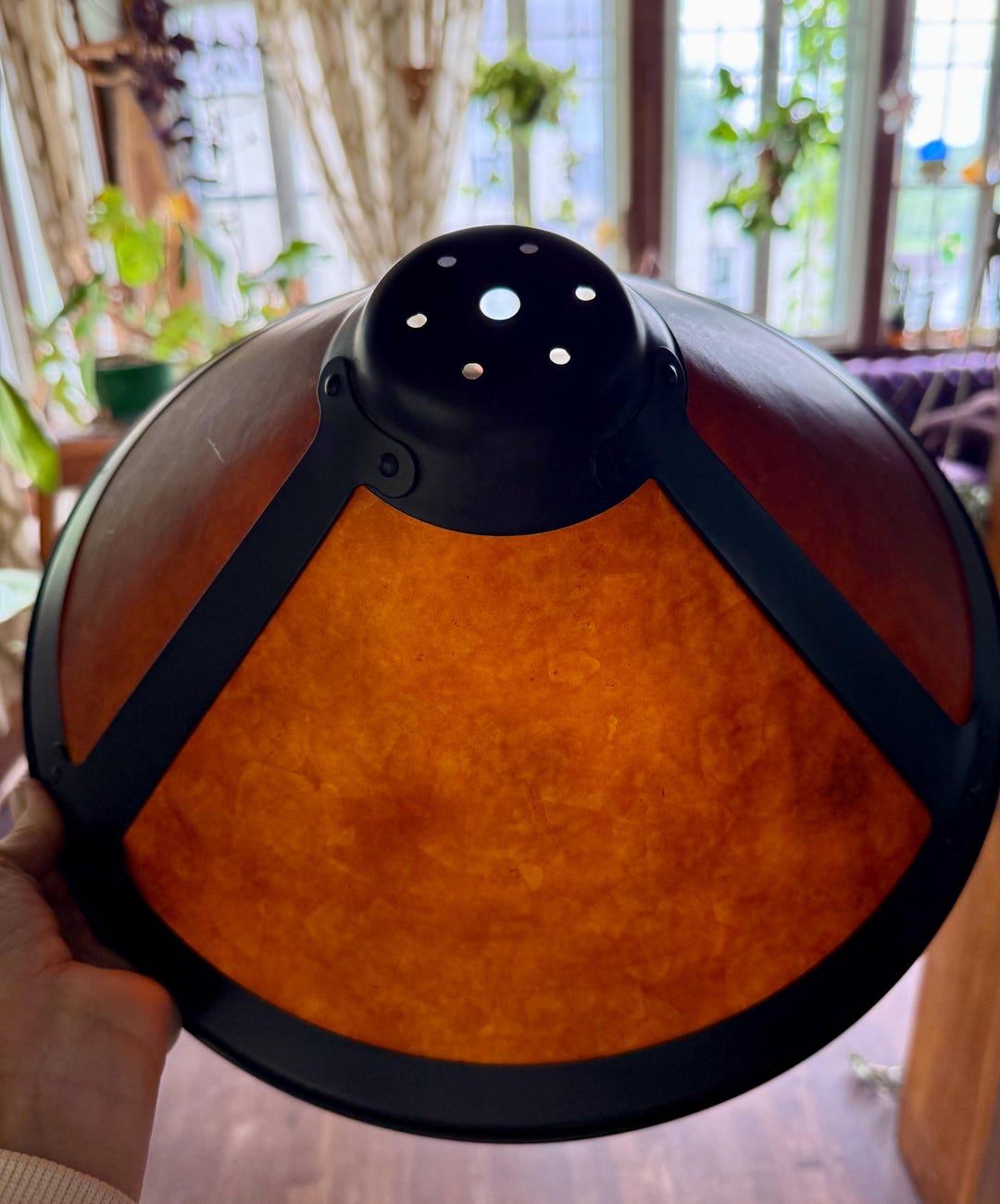 Amber Mica 15” Wide Lamp Shade - Etsy