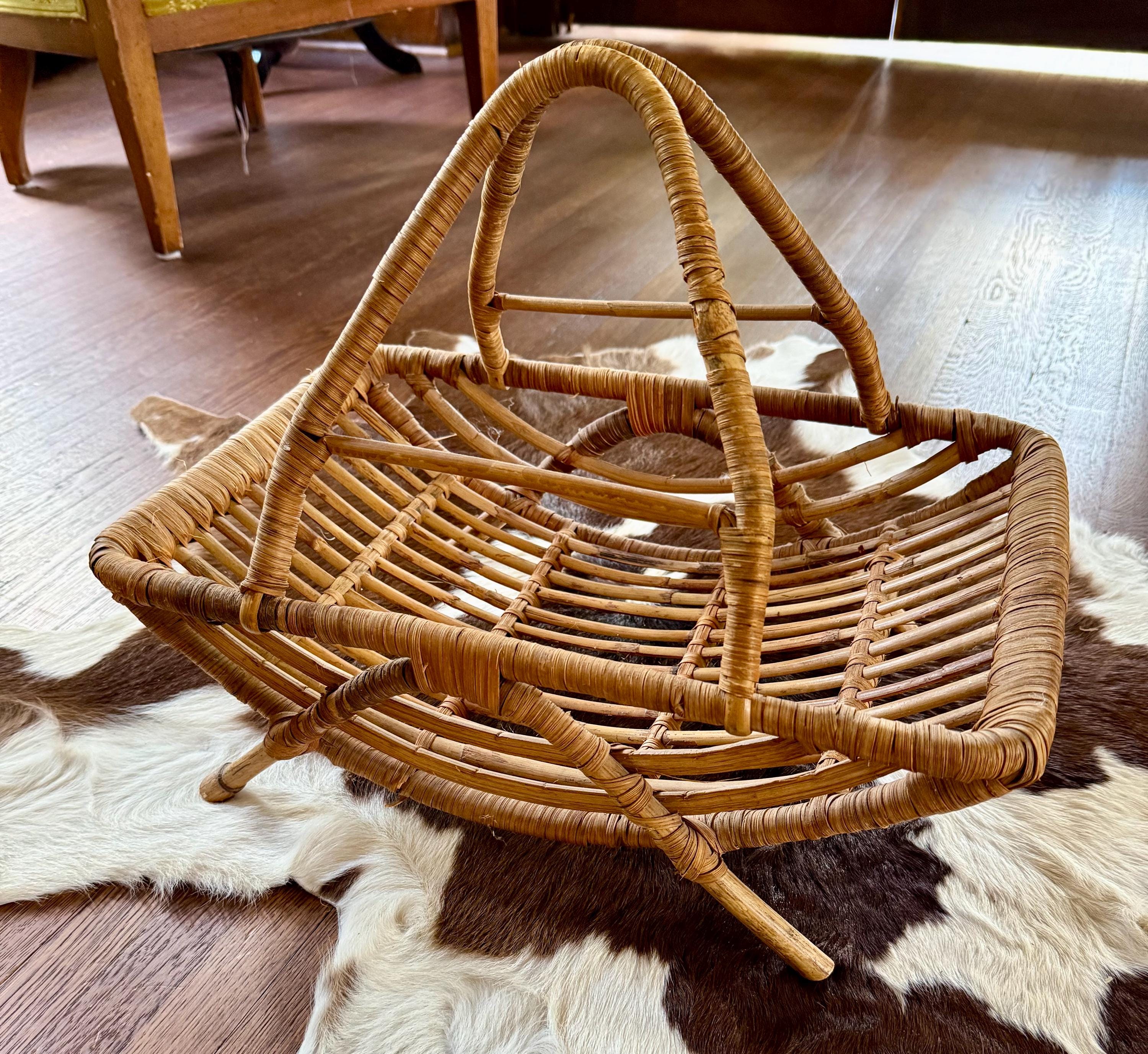 Bamboo Magazine Rack