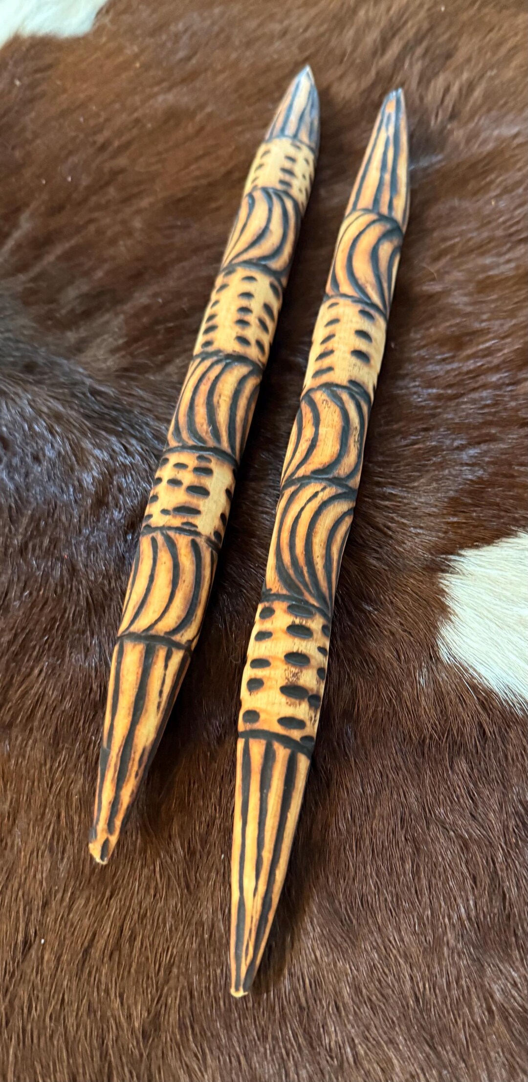 Australian Aboriginal Carved Wood Clapping Sticks - Etsy
