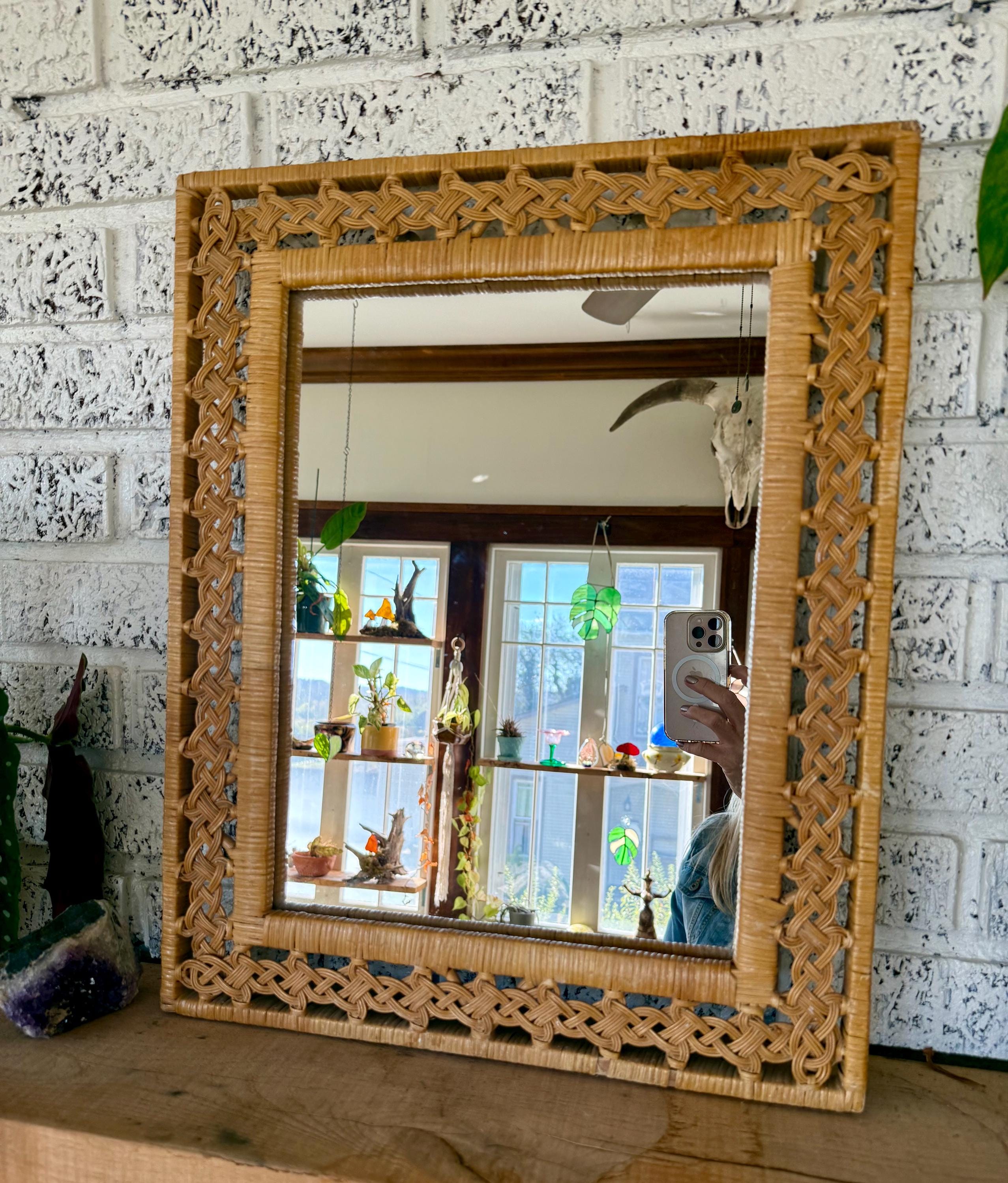 Rattan Mirrors Vintage - Etsy