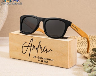 Personalized Ring Bearer Sunglasses, Kids Flower Girl Sunglasses, Junior Groomsman Gift, Page Boy Sunglasses, Ring Bearer Ring Security Gift