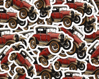 Vintage Car Sticker, Car Sticker