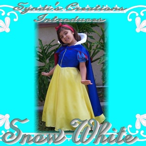 Snow White size 3/4 - Custom Boutique Princess Costume - Custom Made to Order