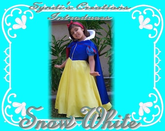 Snow White size 3/4 - Custom Boutique Princess Costume - Custom Made to Order