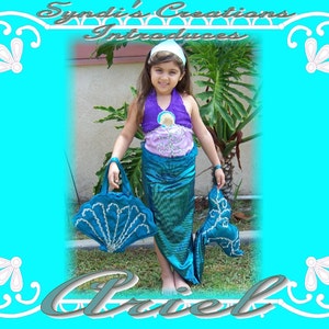 ARIEL size 4T the Little Mermaid  Costume - Custom Handmade to order - Now with Free Shipping!