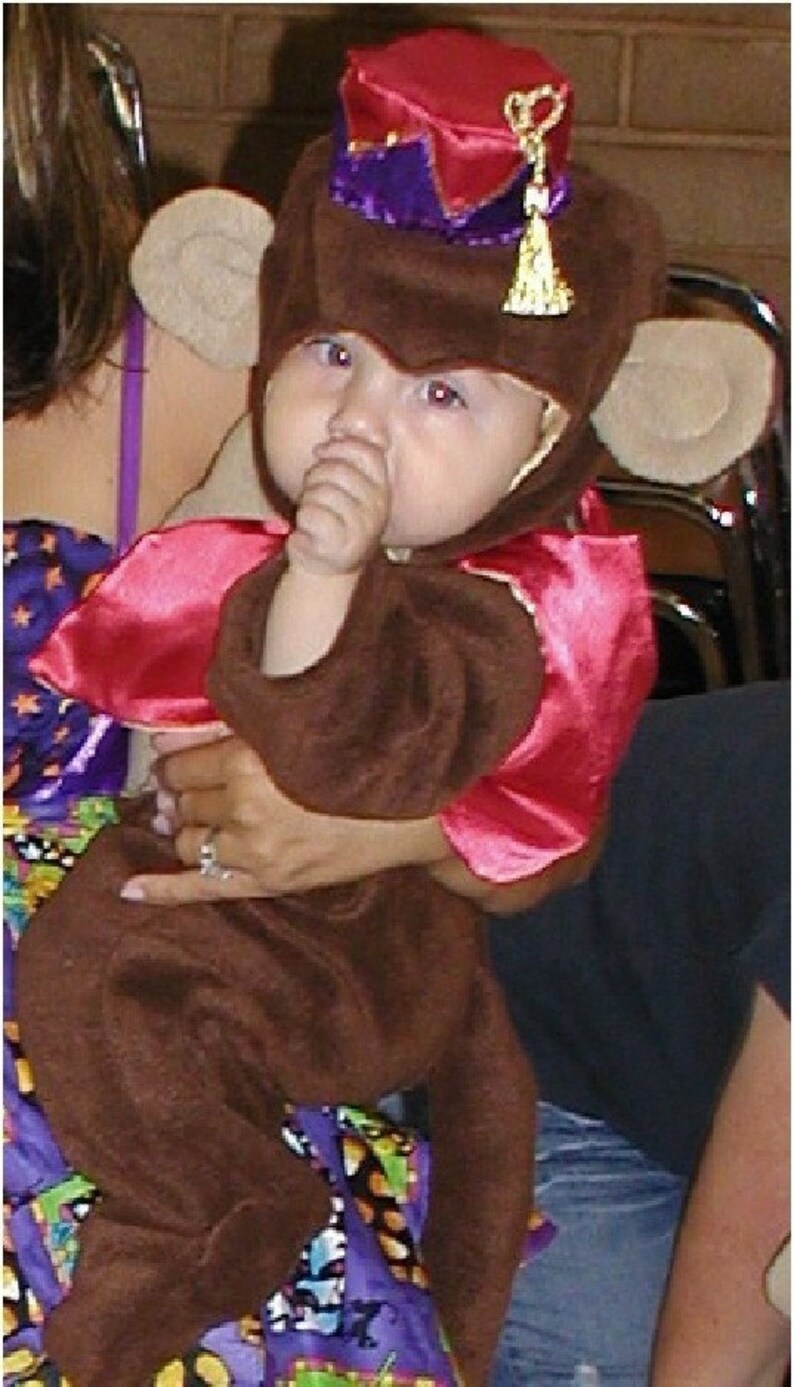 Abu Ready To Ship Size 12 mos Monkey Costume from Aladdin READY TO SHIP image 3