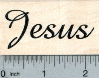 Jesus Rubber Stamp, Christian Faith Series G32512 Wood Mounted