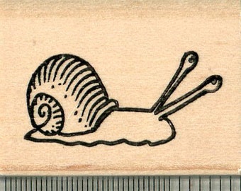 Schnecke Stempel D34418 Holz montiert