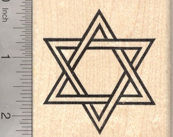 Star Of David Rubber Stamp A13310