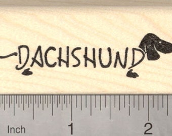 Dachshund Rubber Stamp Wiener Dog J5014 WM