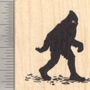 Bigfoot Rubber Stamp, Sasquatch, Yeti, Folklore, Big Foot G21003 Wood Mounted