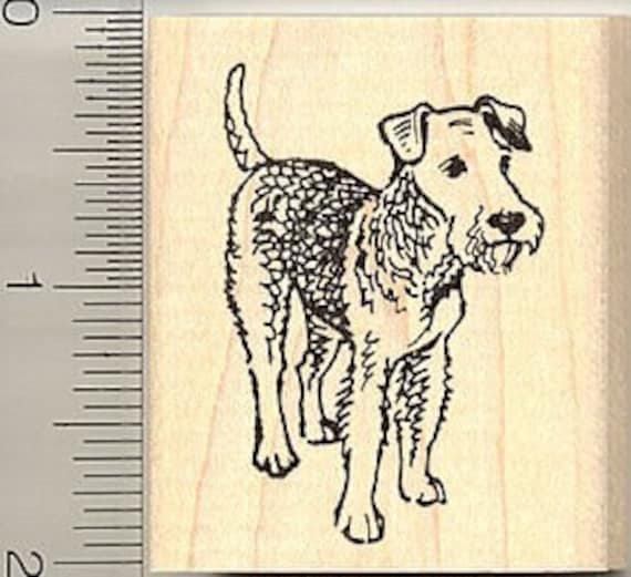 Wire Haired Fox Terrier Rubber Stamp G9406 Wood Mounted Rubber Stamp