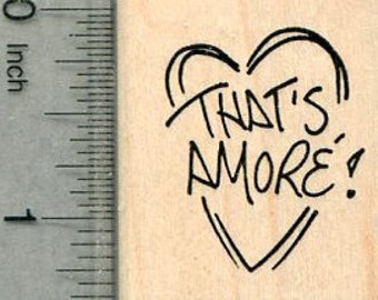 That's Amore Rubber Stamp, Valentine's Day Series, Love D37516 Wood Mounted