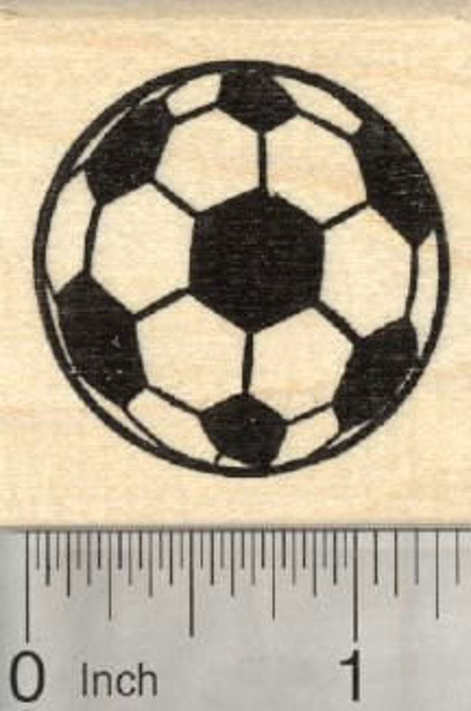 Soccer Ball Rubber Stamp Association Football D28101 Wood Etsy UK