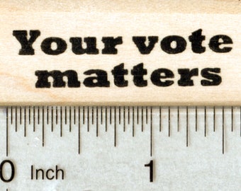 Voting Rights Rubber Stamp, D38512 Wood Mounted