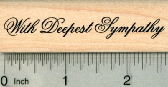 With Sympathy stamp