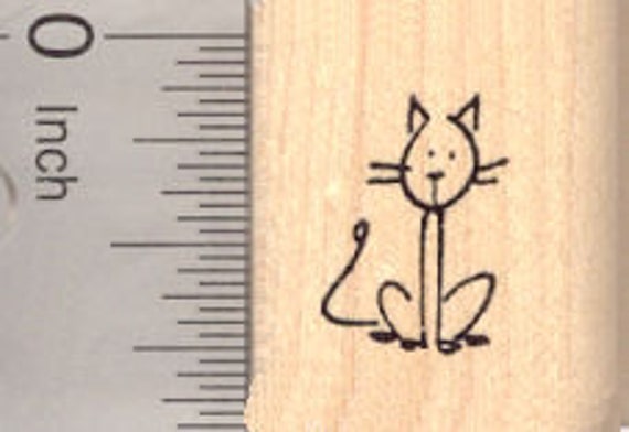 Stick Figure of Baby in Carriage Rubber Stamp Part of our Family Stick Figure Series D17418 Wood Mounted