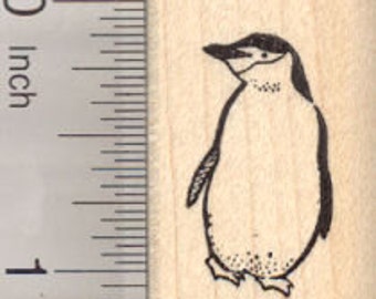 Chinstrap Penguin Rubber Stamp, Small A25115 Wood Mounted