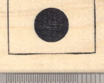 Flag of Japan Rubber Stamp, Nihon-koku D24315 Wood Mounted