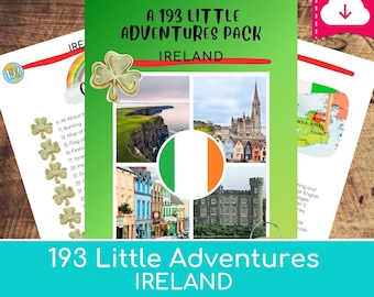 IRELAND 193 Little Adventures Pack -  Printable culture packs for curious kids