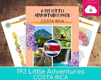 COSTA RICA 193 Little Adventures Pack -  Printable culture packs for curious kids