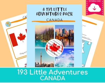 CANADA - 193 Little Adventures Pack - Printable culture packs for curious kids