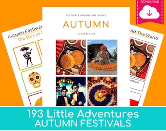 Autumn Festivals Around The World - Montessori Style Activities and printables