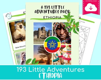 193 Little Adventures Pack - Ethiopia. Printable culture packs for curious kids