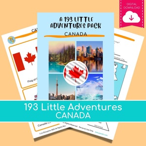 CANADA - 193 Little Adventures Pack - Kulturbeutel zum Ausdrucken für neugierige Kinder