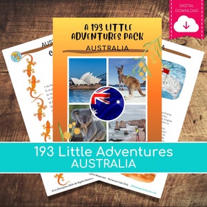 AUSTRALIA a 193 Little Adventures Pack Printable culture packs for curious kids image 1