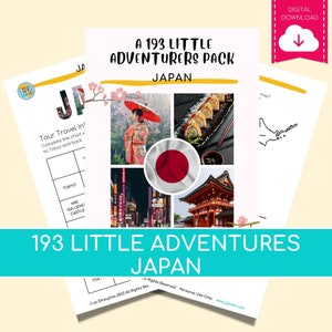 JAPAN 193 Little Adventures Pack Printable culture packs for curious kids image 1