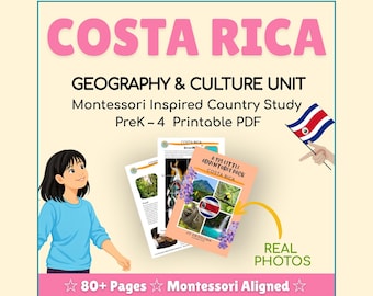 COSTA RICA 193 Paquete de Pequeñas Aventuras - Paquetes culturales imprimibles para niños curiosos