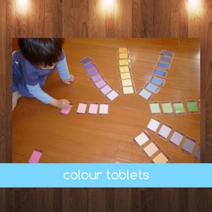 Montessori Graded Colour Tablets PDF make own Montessori graded tablets, DIY graded tablets, Printable graded tablets, educational, cards image 2