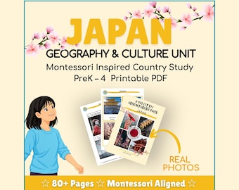 JAPÓN 193 Paquete de pequeñas aventuras: paquetes culturales imprimibles para niños curiosos