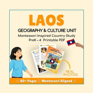 LAOS a 193 Little Adventures Pack - Kulturbeutel zum Ausdrucken für neugierige Kinder