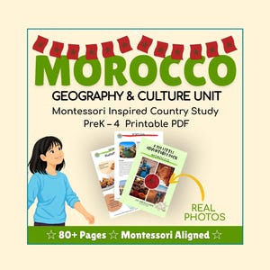 MOROCCO. 193 Little Adventures Pack -  Printable culture packs for curious kids