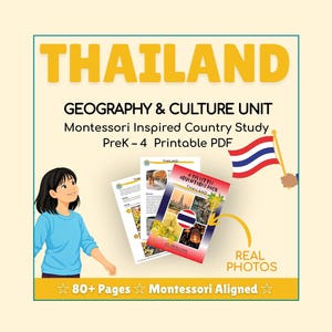 THAILAND - a 193 Little Adventures Pack - Printable culture packs for curious kids