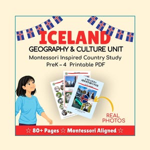 ICELAND 193 Little Adventures Pack - Printable culture packs for curious kids