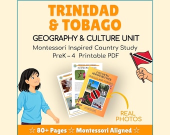 Trinidad & Tobago 193 Little Adventures Pack - Kulturbeutel zum Ausdrucken für neugierige Kinder