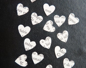 Coeur d'amour French love story heart confetti