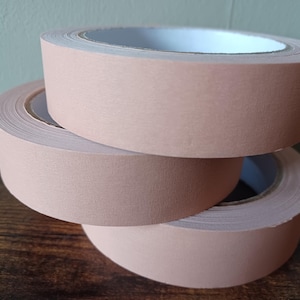 Nastro adesivo in carta kraft rosa cipria - Ideale per l'imballaggio - 24 mm x 50 m - Senza plastica/Riciclabile/Ecologico