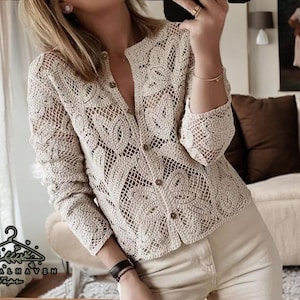 Long Sleeve Lace Sweater Top | Stylish Hollow Blouse Shirts | Women&#39;s Fashionable Clothing