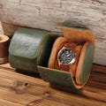 Personalized Leather Watch Box, Custom Leather Watch Case, Watch Roll for 3 Watches, Watch travel case, Gifts for Husband, Christmas Gifts