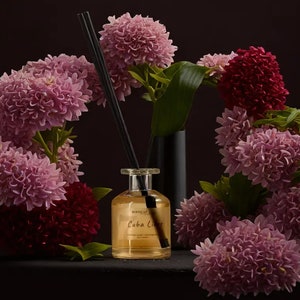 Cuba Night Reed Diffuser, Home Fragrance, Diffuser Oil Set, Bottle With Sticks, Gift for Her
