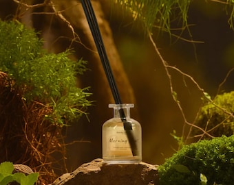 Morning Forest Reed Diffuser, Home Fragrance, Diffuser Oil Set, Bottle With Sticks, Gift for Her