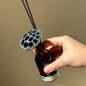 Amber Reed Diffuser with Lotus Flower. Stylish Housewarming or Hostess Gift